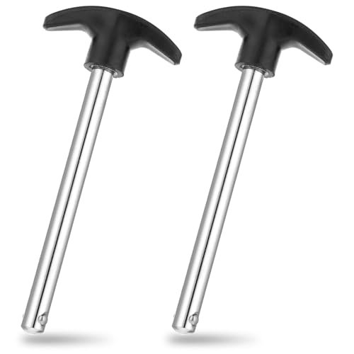 2PCS Gym Weight Stack Pin, Drop Set Gympin Tensile 3/8" Diameter 4.4" Locking Space Weight Lifting Machine Pins Replacement Universal Home Gym Exercise Machine Parts & Accessories